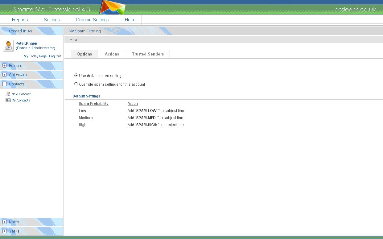 webmail features