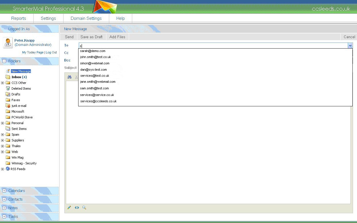 webmail services